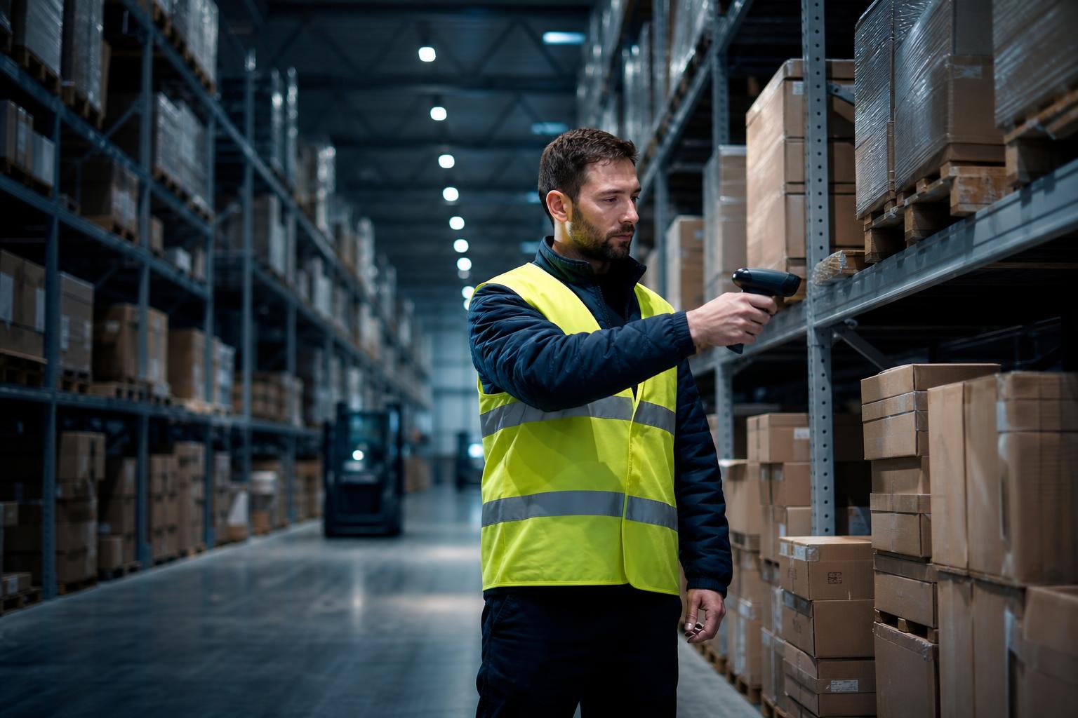 Mockup ERP logistique multi-dépôts pour une PME